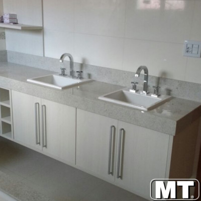 Lavatório em Branco Itaúnas Cuba Sobreposta